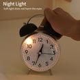 thumbnail image 6 of Retro Double Bells Alarm Clock Not Ticking Quiet Large 4Inch Bedsides Clock Perfect For Heavy Sleepers, 6 of 8