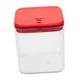 thumbnail image 3 of Contenedor de almacenamiento con cerradura, caja de seguridad con código de organización, contraseña transparente Rojo, 3 of 9