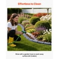 thumbnail image 6 of KFFKFF Faux Stone Garden Edging Kit, 15.5 ft No-Dig Border for Lawns, Flower Beds, and Yards, 4 Sections with 6 Bricks Each 46.46"L x 3.74"W x 2.24"H, Includes 12 Spikes & End Cap, Gray, 6 of 9