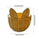 thumbnail image 3 of Cesta de almacenamiento decorativa de Pascua con forma de orejas de conejo, tejida con cuerda de papel, para organizar el hogar y almacenar, contenedor de almacenamiento de escritorio, bonita cesta de, 3 of 6