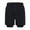 Black, variant on Coorders George Mens 2 in 1 Workout Shorts with Liner and Pockets, Summer Lightweight Quick Dry Running Athletic Stretch Shorts, Army Green, S