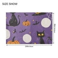 thumbnail image 4 of Yayeee Bath Rug for Bathroom Floor Non Slip Rectangle Fluffy Soft Absorbent Mat, 16"x24", Halloween Black Cat, 4 of 7