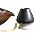 thumbnail image 4 of 4x de Matcha Japonés Accs con Cuenco de Cerámica Tradicional Multiusos con Soporte Profesional con Cucharilla para l Principiante E BLESIY batidor de matcha, 4 of 4