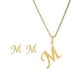 thumbnail image 1 of Xihbxyly Conjunto de Collar de Moda, Colgante con Letras En Inglés, Elegante Diseño de Aleación de Oro, Regalo para Mujer, Promoción Publicitaria, Inauguración de Casa, Cumpleaños, Pendientes Compact, 1 of 2