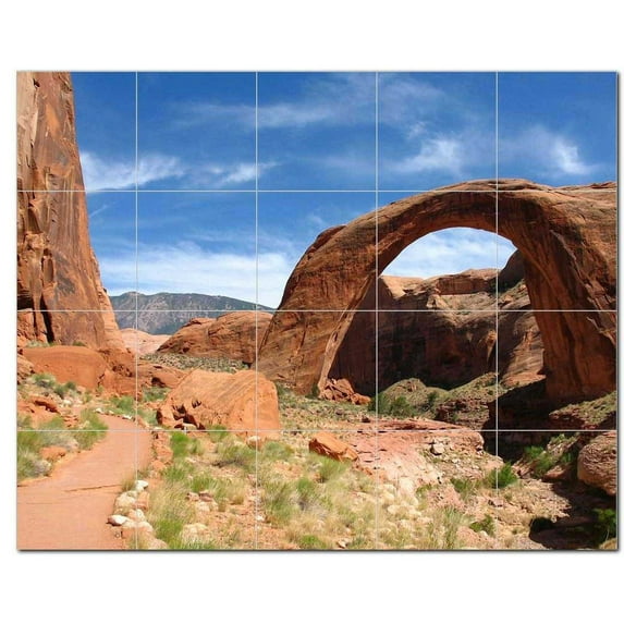 Canyon Picture Ceramic Tile Mural Kitchen Backsplash Bathroom Shower, 404377-S54