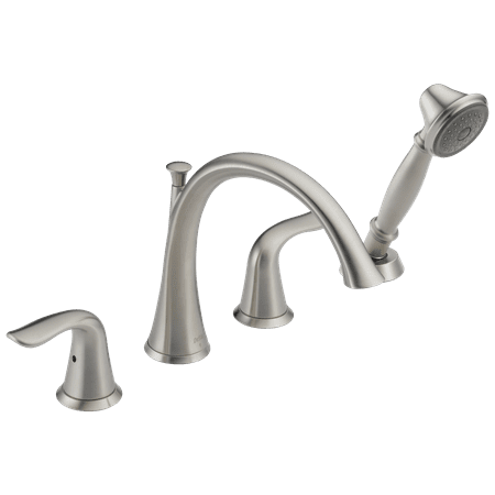 Delta Lahara Roman Tub with hand shower Trim in Stainless T4738-SS
