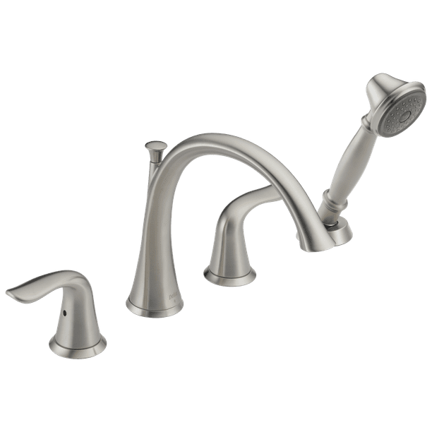Delta Lahara Roman Tub with hand shower Trim in Stainless T4738SS Delta Lahara Roman Tub with hand shower Trim in Stainless T4738SS
