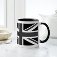 thumbnail image 6 of CafePress - Union Jack Black And White Mugs - 11 oz Ceramic Mug - Novelty Coffee Tea Cup, 6 of 6