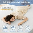 thumbnail image 5 of INGALIK 3 inch Gel Infused Memory Foam Mattress Topper, Twin, Gray, CertiPUR-US Certified, 5 of 11