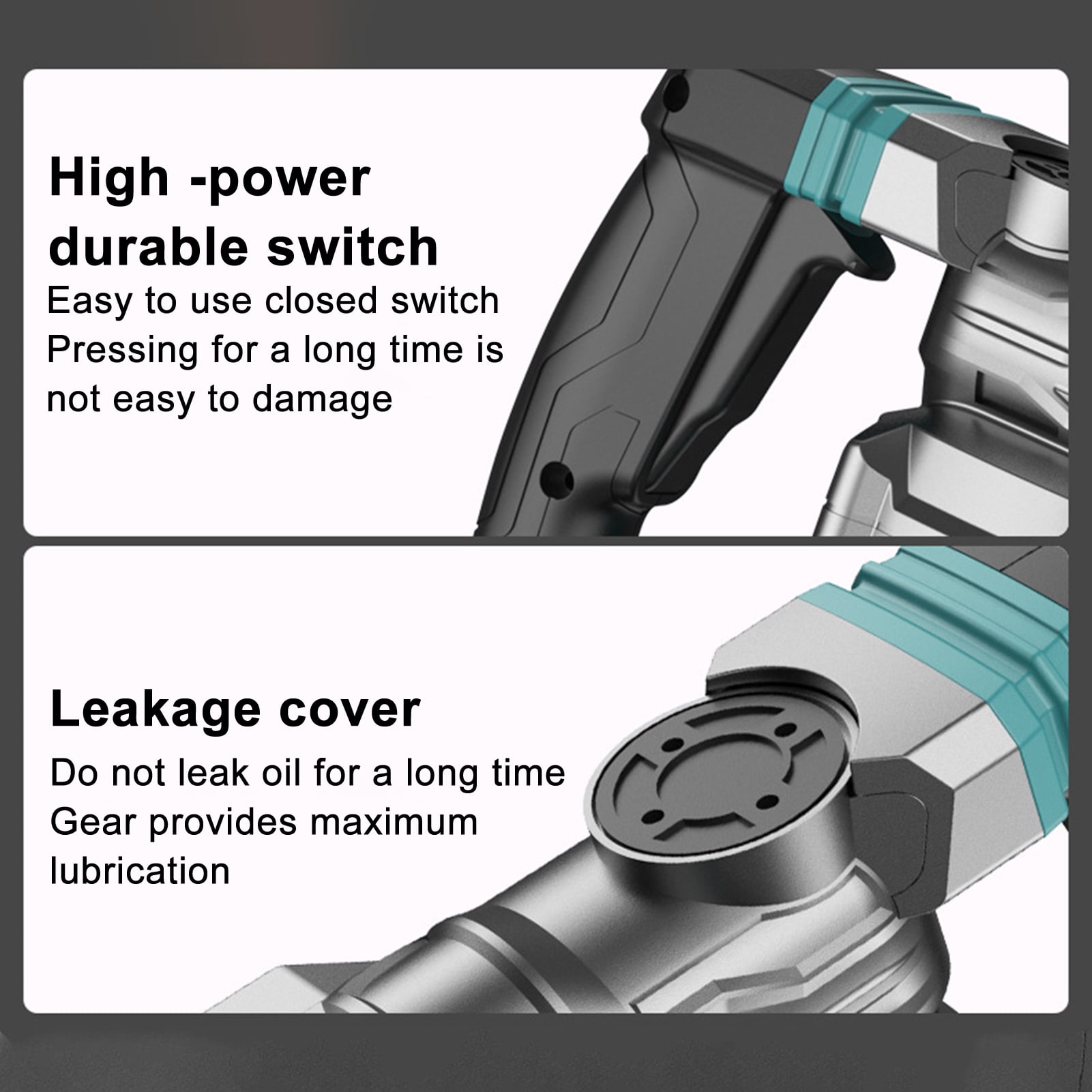 Happydeer Hammer Drill, 1-1/4 Inch 13 Amp Heavy Duty Rotary Hammer Drill with Safety Clutch, 4 Functions and Variable Speed, 3 in 1 Electric Hammer, Electric Pick, Electric Drill