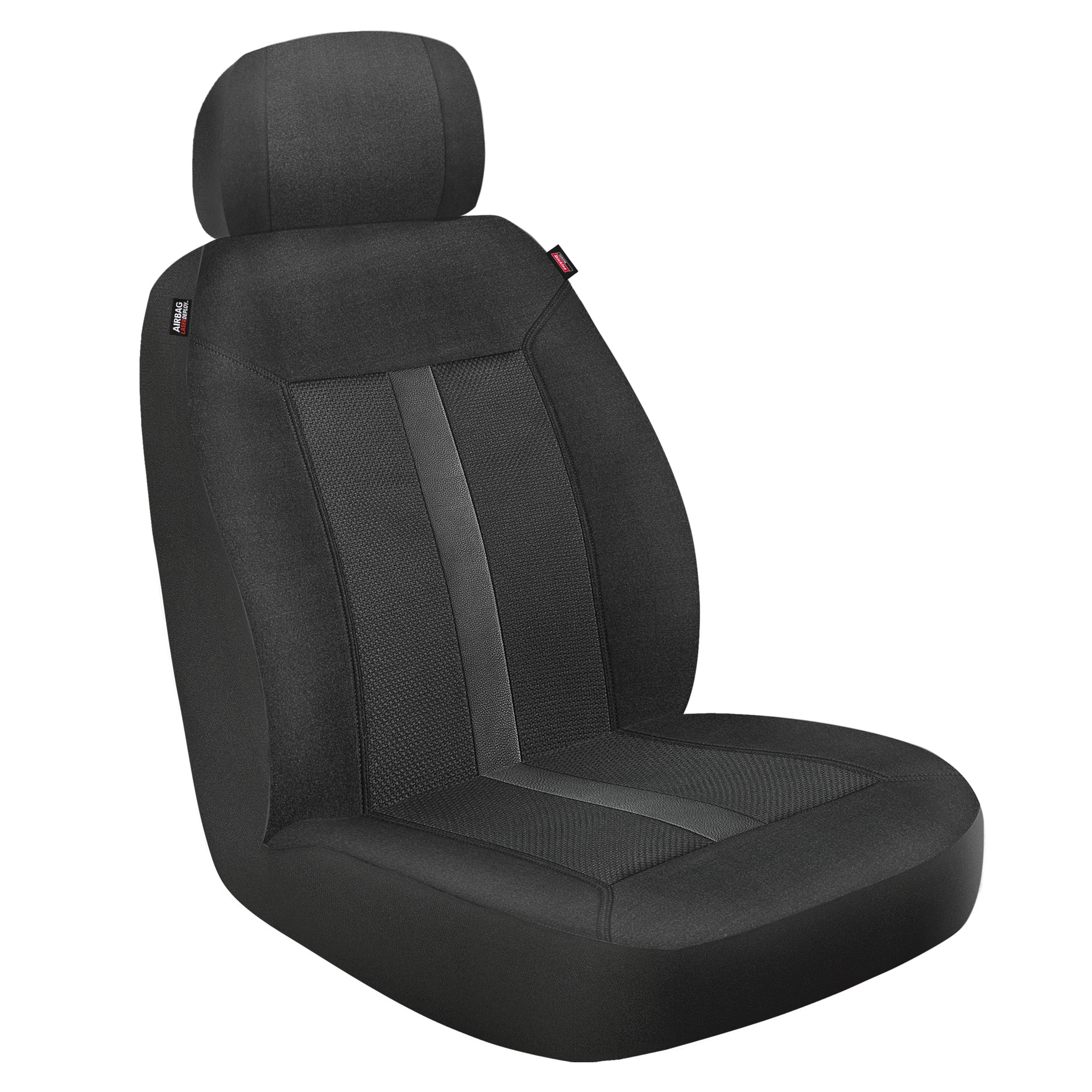 Genuine Dickies Sorrento 2 Piece Universal Car Seat Covers, Black