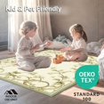 thumbnail image 4 of ODIKA 4'x6' Machine Washable Non-Slip Area Rug, Elegant Botanical Motif with Vintage Floral Scrollwork Beige High Traffic Rug, Ivory, 206526, 4 of 7