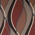 thumbnail image 3 of No. 918 Intersect Wave Print Casual Textured Curtain Panel, 48"x95", Paprika Red, 3 of 6