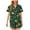 Army Green, variant on Wensltd Plus Size Christmas Print Short Sleeve Nightwear for Women Button Down Pajama Set Cozy Sleepwear S-XXL