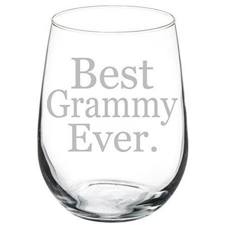 Wine Glass Goblet Grandma Grandmother Best Grammy Ever (17 oz (Best Cheap Riesling Wine)