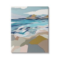 Stupell Industries Rolling Beach Waves Abstract Shore Graphic Art Gallery Wrapped Canvas Print Wall Art, Design by Nikita Jariwala