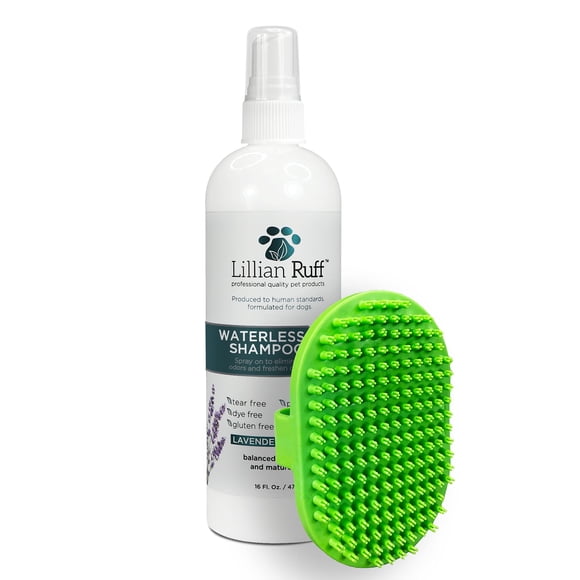 Champú seco Waterless Dog en aerosol Lillian Ruff, 473 ml, pH equilibrado