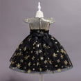 thumbnail image 4 of NOKIO Black Dress Up Costume for Girls Birthday Party, Witch Dress For Girls, Kids Girls Hallow-een Pageant Dress Party Child Gown Princess Dress Little Girls Long Sleeves Casual Dress, 4 of 9