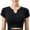 Black, variant on yillto Crop Workout Tops for Women Summer Short Sleeve Gym Athletic Shirts Cute Tight Basic Top Tee
