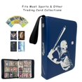 thumbnail image 3 of Álbum para cartas de béisbol Rucher, 50 fundas, capacidad para 900 cartas, azul, 3 of 7