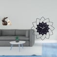 thumbnail image 2 of Conjunto De Estatua De Conejo De Cerámica Y Reloj De Pared Acrílico Con Forma De Flor Para Una Elegante Decoración De Pascua, Dormitorio, Cafetería Y Hogar., 2 of 8