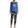 thumbnail image 6 of Secret Treasures Women's and Women's Plus Long Sleeve Top and Ankle Pants Pajama Set, 6 of 6