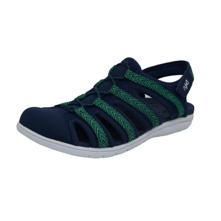

Ryka Women s Sierra Navy / Green Fabric Sandal - 7.5M