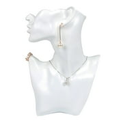 Jewellery Mannequin Bust Mannequin Head Bust Stand Necklace Earring Holder Jewellery Set Organizer Model Shop Jewellery Display Rack Show Earring Hanging Organizer