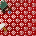 thumbnail image 4 of Qucyy Tapis de Noël 2x3 Tapis d'Entrée Lavable en Machine Tapis Rouge/blanc Tapis de Porte Intérieur Tapis de Porte avant Flocon de Neige Antidérapant Petit Tapis, 4 of 5