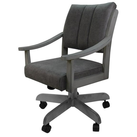 Casa Caster Solid Wood Dining Chair - Northwest Elk Charcoal - Grey