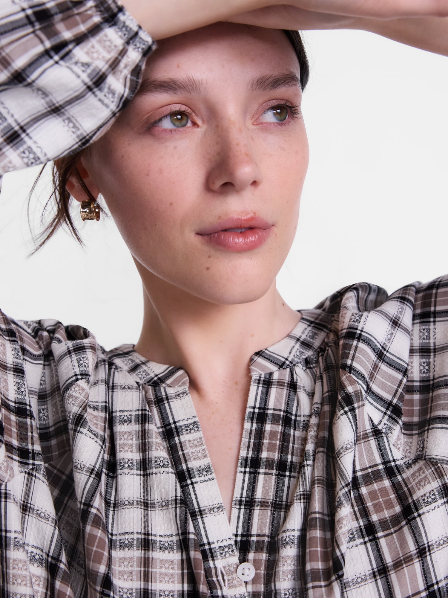 Scenario Women's Top with Poet Sleeves, Sizes XS-XXXL