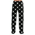 thumbnail image 5 of Women Halloween Pajama Pants Long Sleep Fashion Halloween Print Pants Soft Pjs Halloween Holiday Relaxed Fit Comfy Pants, 5 of 7
