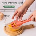thumbnail image 3 of 2-in-1 Food Clip & Egg Whisk, 3 Pieces Multifunctional Egg Bat, Egg Beater, Manual Kitchen Whisk, Egg Whisk, Pasta, Spaghetti Tongs, Food Clips, 3 of 9