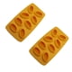 thumbnail image 1 of Bewildely 2 piezas de molde de cubitos de hielo de grano de café, pastel de Fondant de Chocolate, molde antiadherente multifunción, herramientas de Cocina y Comedor Amarillo Bewildely HA082793-02, 1 of 6