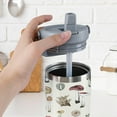 thumbnail image 6 of Mushroom Tumbler 30oz Flip Straw Mushroom Water Bottle Vacuum Insulated Cute Mushroom Travel Cup with Handle, 6 of 6