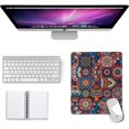 thumbnail image 2 of Boho Gaming Mouse Pad Large Mousepad for Desk Aesthetic Laptop Desk Pad with Stitched Edge 10.2×8.3 Inch Desk Accessories Small Mouse Mat for Wireless Mouse Non-Slip Rubber Base Office Home Travel, 2 of 7