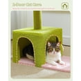 thumbnail image 5 of 35" Cute Pink Cat Tree with Large Metal Frame Hammock, Sisal Scratching Posts and Top Perch for Small Indoor Cats and Kittens, 5 of 7