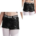 thumbnail image 6 of Aislor Girls Dance Shorts Girls Sparkle Ballet Gymnastics Athletic Bottoms Dancewear Black 10, 6 of 7