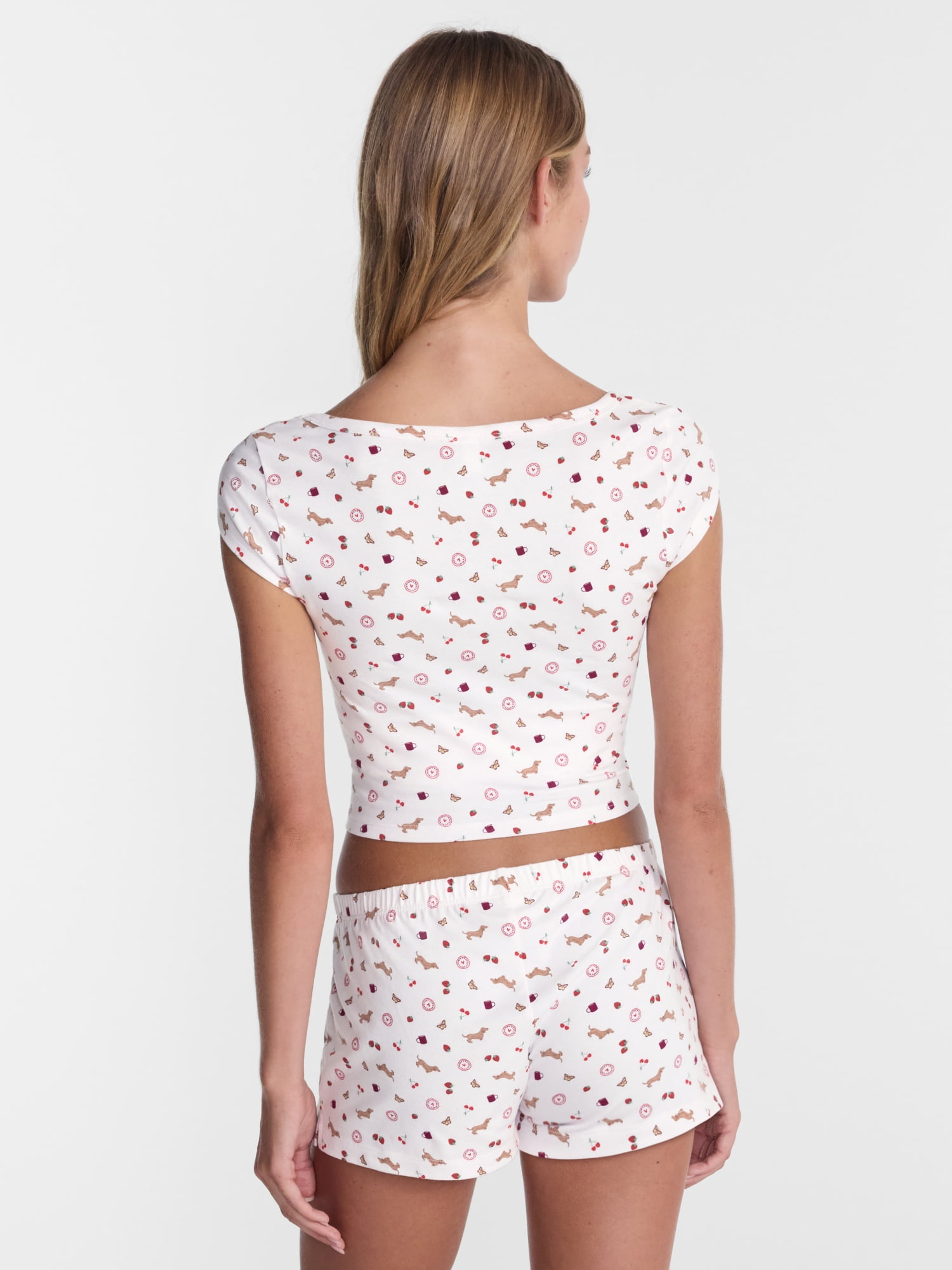 No Boundaries Cloud Core Scoop Neck Sleep Tee, Women's XXS-3X