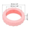 thumbnail image 2 of Uxcell Luggage Suitcase Wheels Cover, 8 Pack Silicone Carry on Luggage Wheels Cover Suitcase Wheel Covers, Pink, 2 of 7