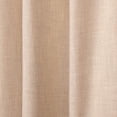 thumbnail image 4 of Quality Home Linen Blend Blackout Curtains - Antique Bronze Grommets - 52" W x 84" L - Cream (Single Panel), 4 of 4