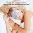 thumbnail image 2 of Sleep Mask, Silk Eye Mask for Sleeping with Adjustable Strap, Blindfold Eyeshade for Men & Women, Comfortable & Soft Eye Cover Eyeshade for Night Sleep (Light Purple), 2 of 7
