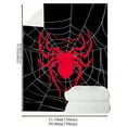 thumbnail image 5 of 1pc Personalized Red Spider Design Blanket Soft Comfortable Warm Lightweight All Seasons Bed Sofa Throw Blanket, 5 of 9