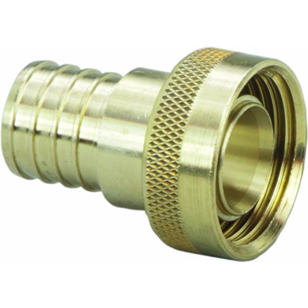 Viega 46414 Pureflow Zero Lead Brass Pex Crimp Supply Adapter With 3/4Inch By 1 Crimp X