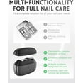 thumbnail image 5 of Hewelth Easyclip Smart Nail Clipper, Hand & Foot Compatible Hewelth Electric Nail Clipper, 3-in-1 Multi-Functional Smart Nail Clippers for Seniors Led Light Scraps Storage(Black), 5 of 7