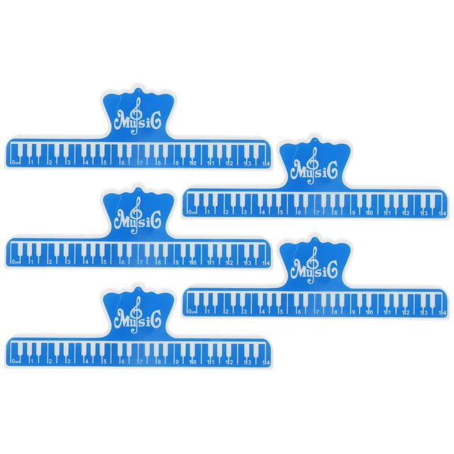 MasteelfCA 5 Pcs Support de Partition Clip de Livre Clip de Partition de Piano Support de Partition Pince de Page