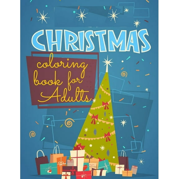 Christmas coloring book: Christmas coloring book-for adults and kids, 40 pages of beautiful christmas design., (Paperback)