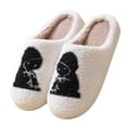 thumbnail image 2 of KANG Halloween Cute Cartoon Warm Winter Slippers For And Couples Home Footwear, 2 of 8