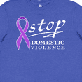thumbnail image 4 of Inktastic Stop Domestic Violence-purple Ribbon Youth T-Shirt, 4 of 5