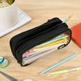 thumbnail image 5 of ZIPIT Half & Half Pencil Case | Aesthetic Pencil Pouch for College and Office (Black), 5 of 8